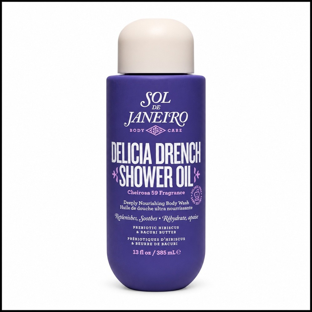 Sol de Janeiro Delicia Drench Shower Oil Cheirosa 59 Fragrance 13oz 385ml NEW